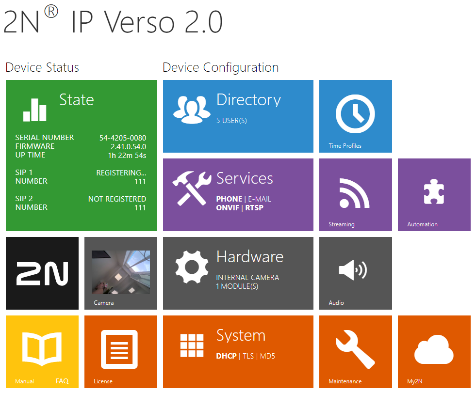 5. Intercom Configuration - Configuration Manual For 2N IP Intercoms