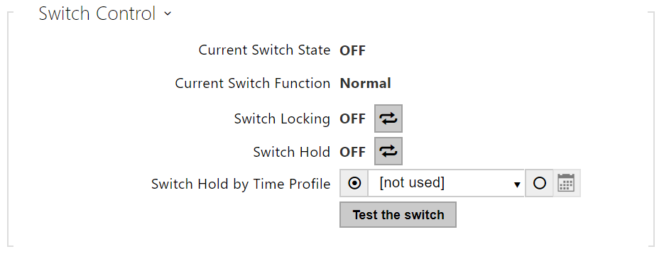 5.5.1 Switches - Configuration manual for 2N IP intercoms