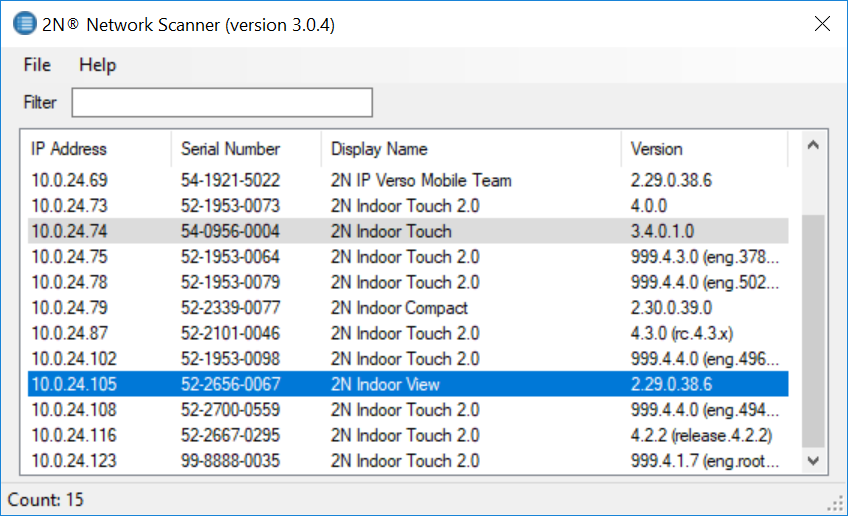 2.4 2N® Indoor View LAN Location Via 2N® Network Scanner - 2N® Indoor ...